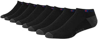 Champion Men's Low Cut Sock, Black (8-Pack)