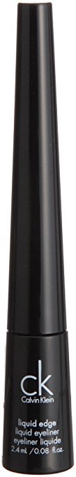 Calvin Klein Liquid edge Liquid Eyeliner, 501 Black, 0.08 oz (2.4 ml) - ADDROS.COM