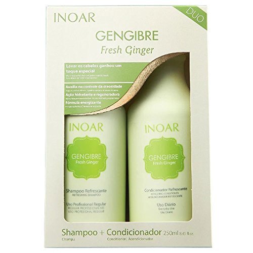 INOAR Fresh Ginger Hair Treatment Duo Kit (Shampoo + Conditioner) - ADDROS.COM