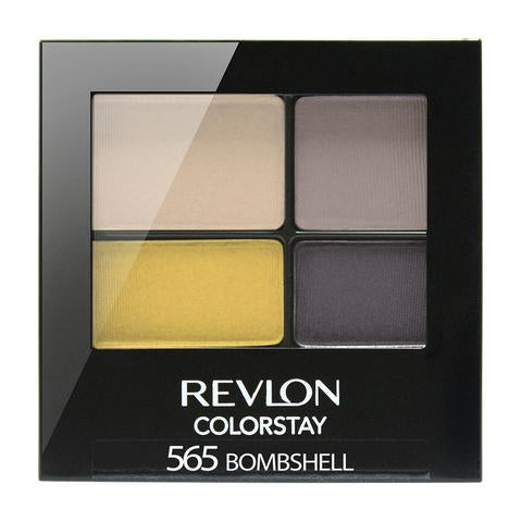 Revlon Colorstay 16 Hour Eyeshadow Quad, 565 Bombshell, 0.16 Oz - ADDROS.COM