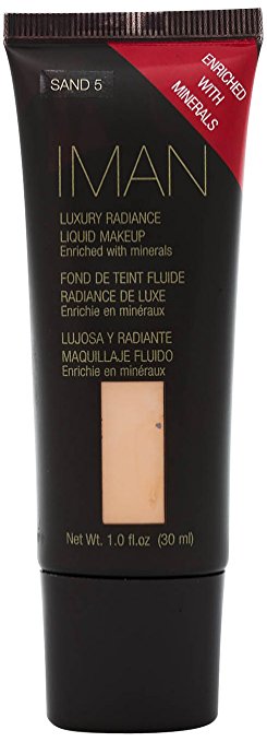 IMAN COSMETICS Luxury Radiance Liquid Makeup, 5 Sand - ADDROS.COM