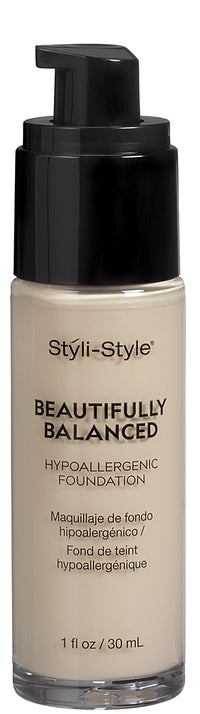 Styli-Style Cosmetics Beautifully Balanced - Hypoallergenic Foundation - Cool Ivory - ADDROS.COM