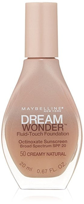Maybelline Dream Wonder Fluid-Touch Foundation, Creamy Natural 50 - ADDROS.COM