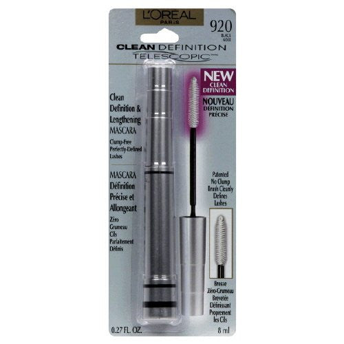 L'OREAL Telescopic Clean Definition & Lengthening Mascara - Black 920 - ADDROS.COM