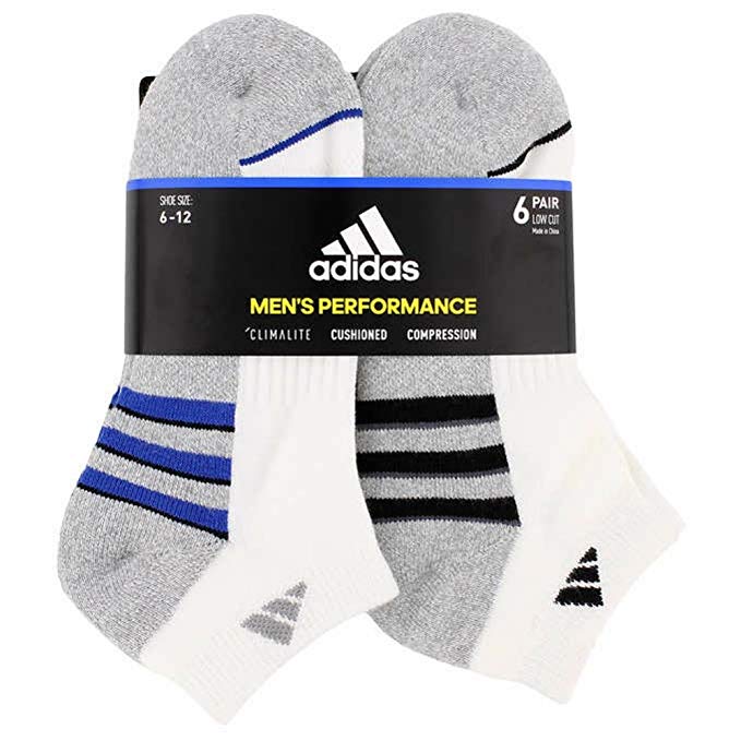 Adidas Men's Low Cut Sock with Climalite (6-pair) - ADDROS.COM