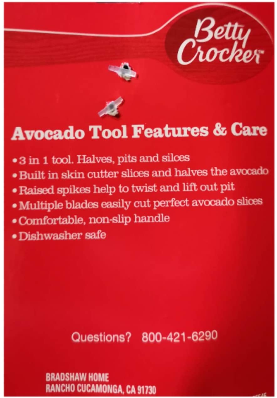 Betty Crocker Avocado Tools with Soft Grip Handles