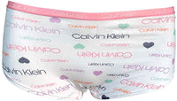 Calvin Klein Girls Hipster Panties Cotton Stretch Logo Waistband Tagless (7 Pack) (S) - ADDROS.COM