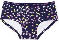 Calvin Klein Girls Hipster Panties Cotton Stretch Logo Waistband Tagless (7 Pack)