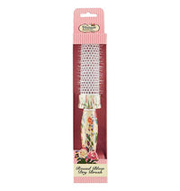 The Vintage Cosmetic Company Rectangular Paddle Hair Brush Floral - ADDROS.COM