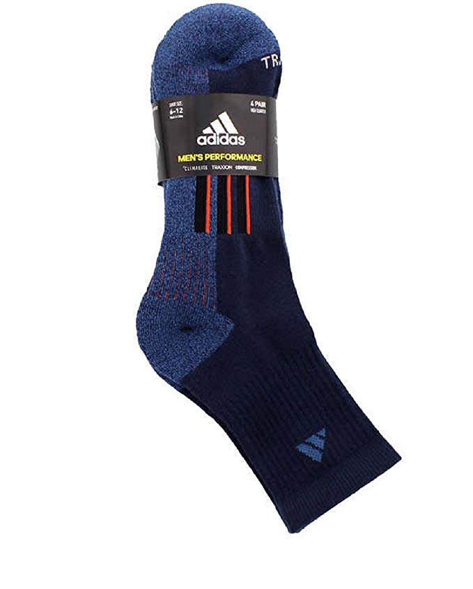 Adidas men's high sales quarter sock