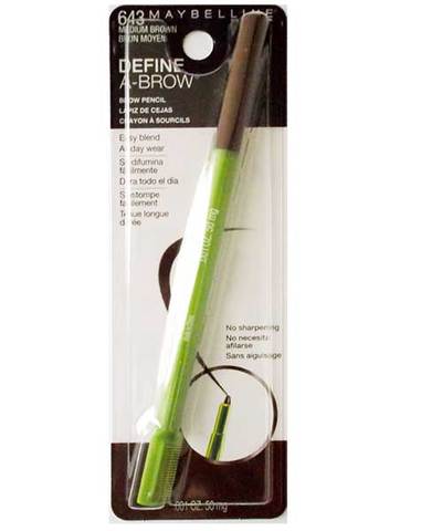 Maybelline Define-A-Brow Eyebrow Pencil - 643 Medium Brown - ADDROS.COM