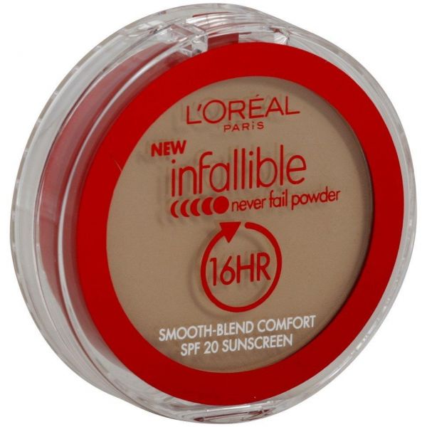 L'OREAL Infallible Never Fail Powder, Natural Beige 668, 0.30 Oz - ADDROS.COM