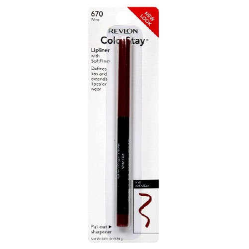 REVLON ColorStay Lipliner with SoftFlex, Wine 670, 0.01 Ounce - ADDROS.COM