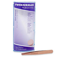 Tweezerman Stainless Steel Slant Tweezer - Rose Gold - ADDROS.COM