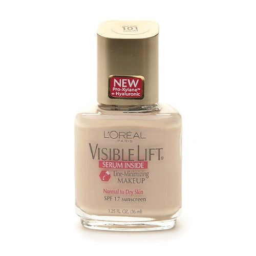 L'Oreal Visible Lift Line Minimizing Makeup SPF 17, Serum Inside, Light Ivory 101 - ADDROS.COM