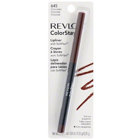 Revlon ColorStay Lipliner with SoftFlex, 645 Chocolate - ADDROS.COM