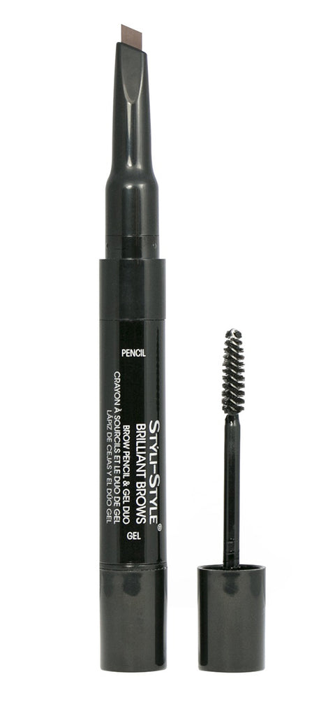 Styli-Style Cosmetics Brilliant Brows - Brow Pencil & Gel Duo - Auburn - ADDROS.COM