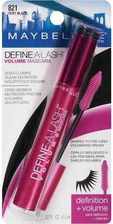 MAYBELLINE NEW YORK Define-a-lash Lengthening Mascara, Very Black 821, 0.22 Fluid Ounce - ADDROS.COM