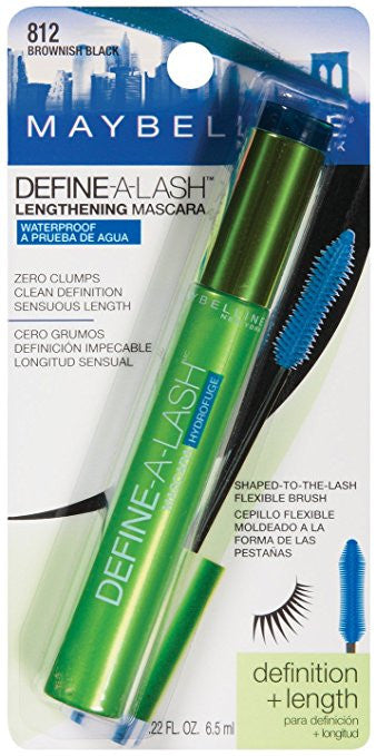 Maybelline New York Define-A-Lash Lengthening Waterproof Mascara, Brownish Black 812 - ADDROS.COM