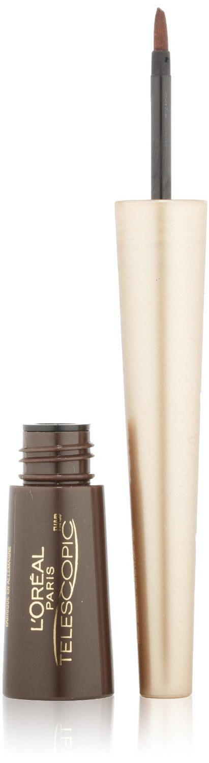 L'OREAL Telescopic Waterproof Liquid Precision Eyeliner, Dark Brown 830 - ADDROS.COM