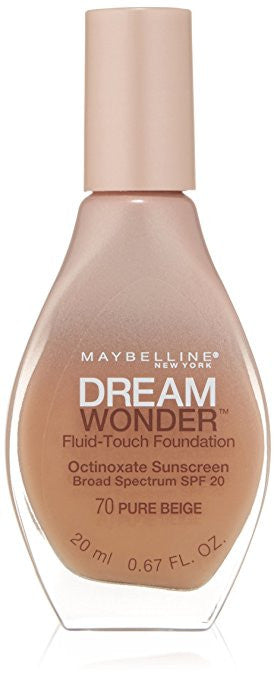 Maybelline Dream Wonder Fluid-Touch Foundation, Pure Beige 70 - ADDROS.COM