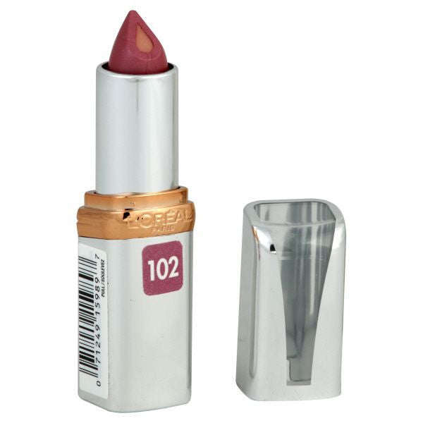 L'Oreal Colour Riche Anti-Aging Serum Lipcolour, Pucker Up Pink 102 - ADDROS.COM