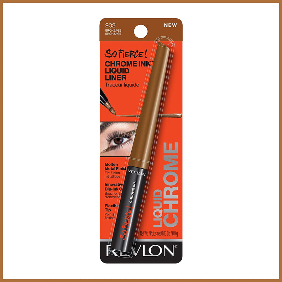 Revlon So Fierce! Chrome Ink Liquid Pen Eyeliner - 902 Bronzage