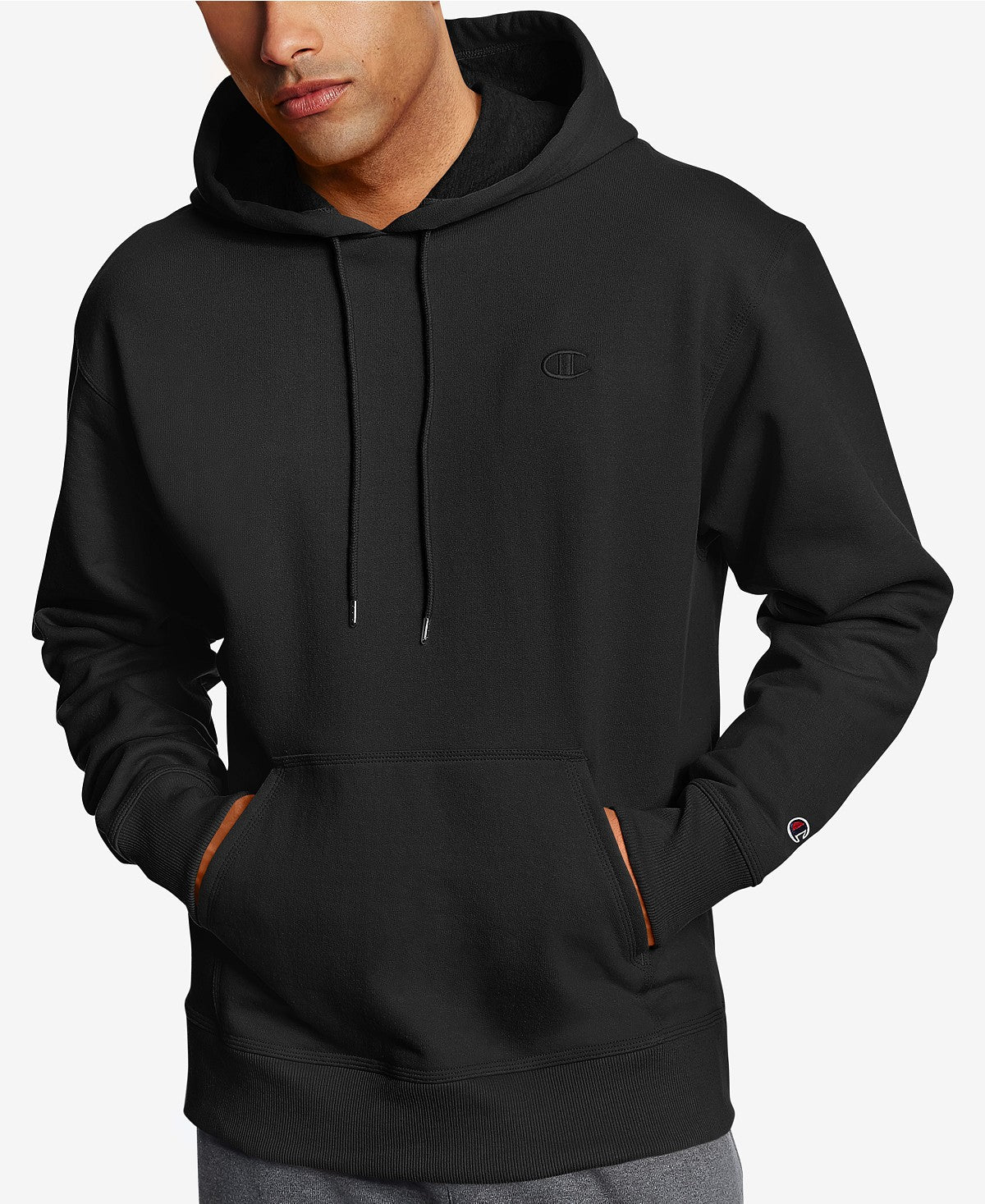 Champion Men's Powerblend® Sweats Pullover Hoodie - Black (XL) - ADDROS.COM