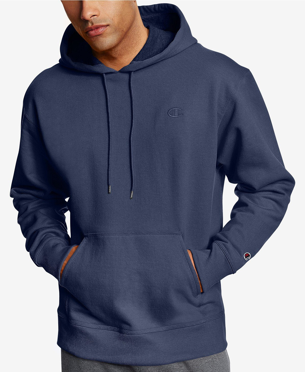 Champion Men's Powerblend® Sweats Pullover Hoodie - Navy (XL) - ADDROS.COM