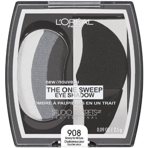 L'OREAL Studio Secrets Professional The One Sweep Eye Shadow, Smoky 908 - ADDROS.COM