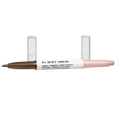 ALMAY Wake Up Eyeliner and Highlighter, Coffee Buzz/Iced Buff 020 - ADDROS.COM
