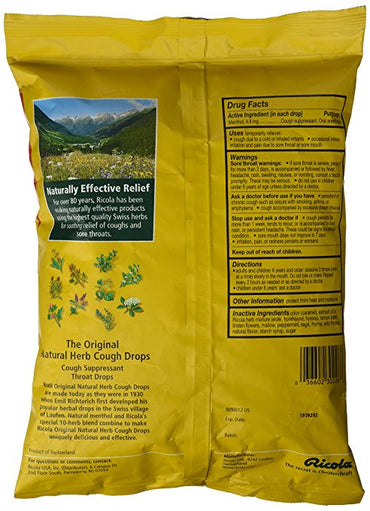 Ricola The Original Natural Herb Cough Drops - 130 Drops - ADDROS.COM
