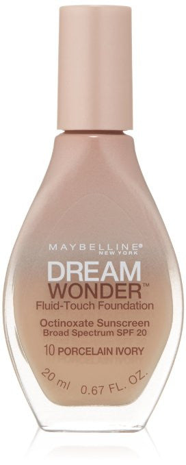 Maybelline Dream Wonder Fluid-Touch Foundation, Porcelain Ivory 10 - ADDROS.COM