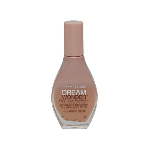 Maybelline Dream Wonder Fluid-Touch Foundation, Natural Beige 75 - ADDROS.COM