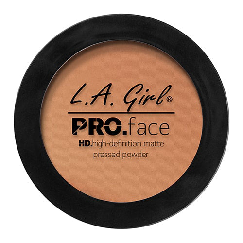 L.A. GIRL Pro Face HD High Definition Matte Pressed Powder Warm Caramel, 0.25 oz (7g) - ADDROS.COM