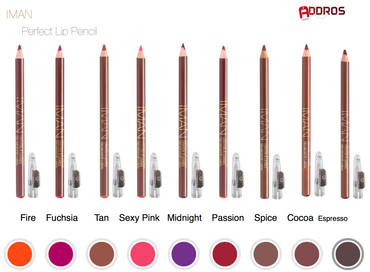 IMAN COSMETICS Perfect Lip Pencil, Fire - ADDROS.COM