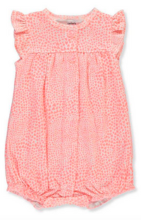 Carter's Baby Girls' Multi Striped Snap up Cotton Romper - ADDROS.COM