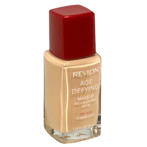 Revlon Age Defying Makeup with Botafirm, SPF 15, Dry Skin, Bare Buff 02, 10.25 Fluid Ounces (37 ml) - ADDROS.COM