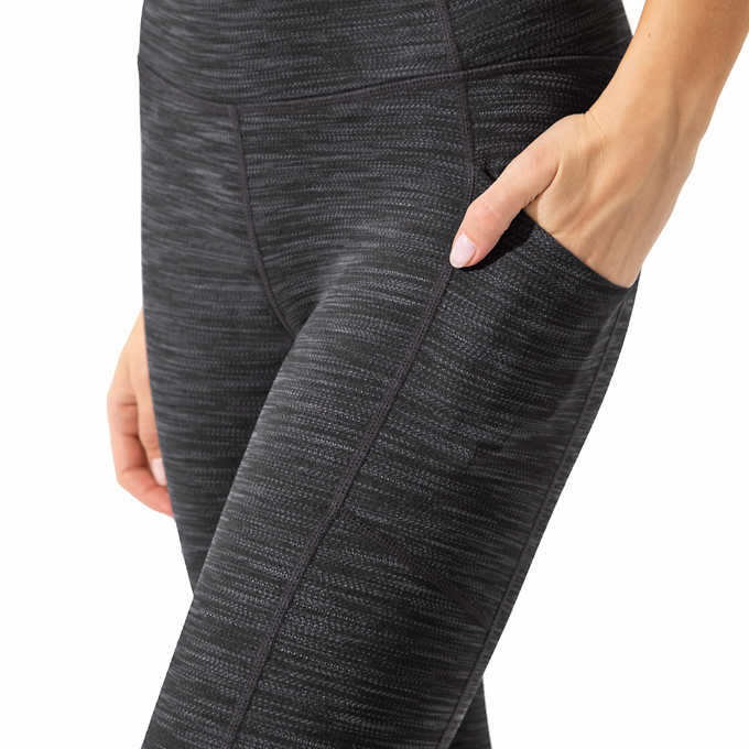 New Women Mondetta Ladies Active Tight Pants Legging With Side Pocket Grey  Black