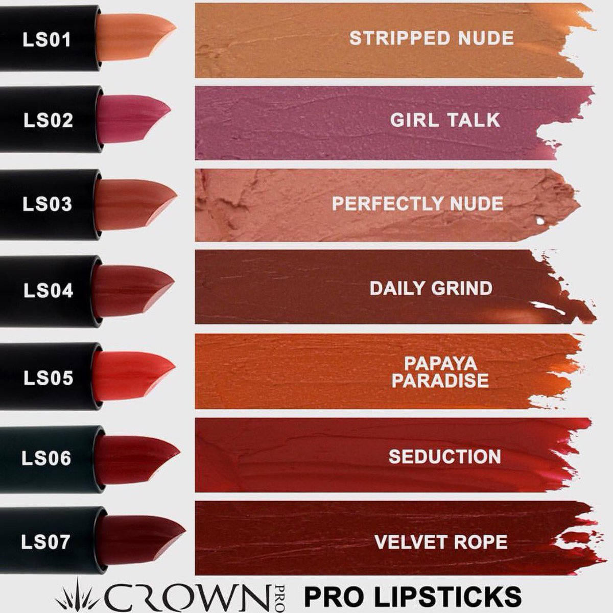 Crown Pro Stripped Lipstick, Girl Talk (LS02) - ADDROS.COM