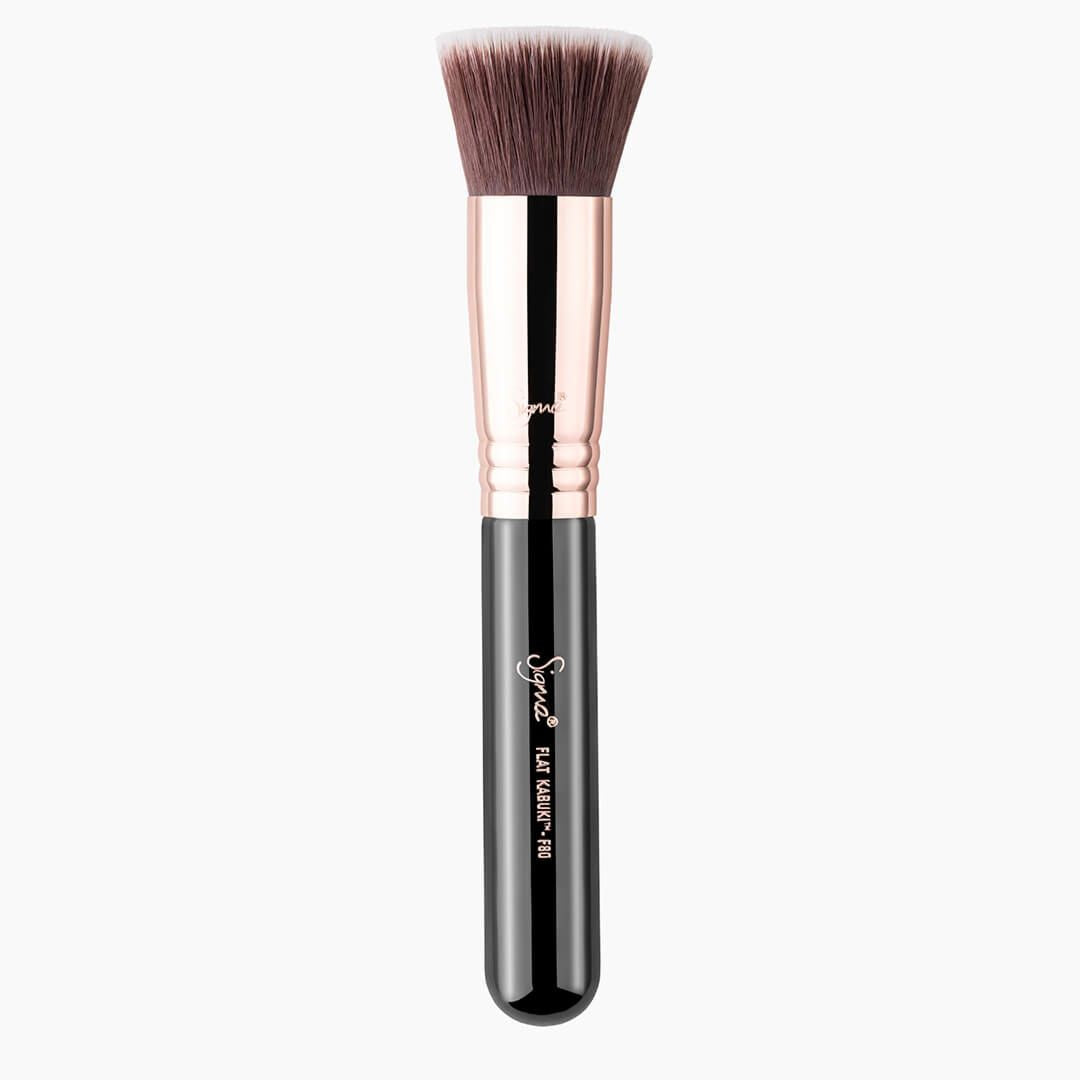 Sigma Beauty F80 Flat Kabuki Brush, Black/Copper - ADDROS.COM