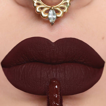 Sam Marcel Cosmetics Colette Liquid Lipstick, Dark Brown