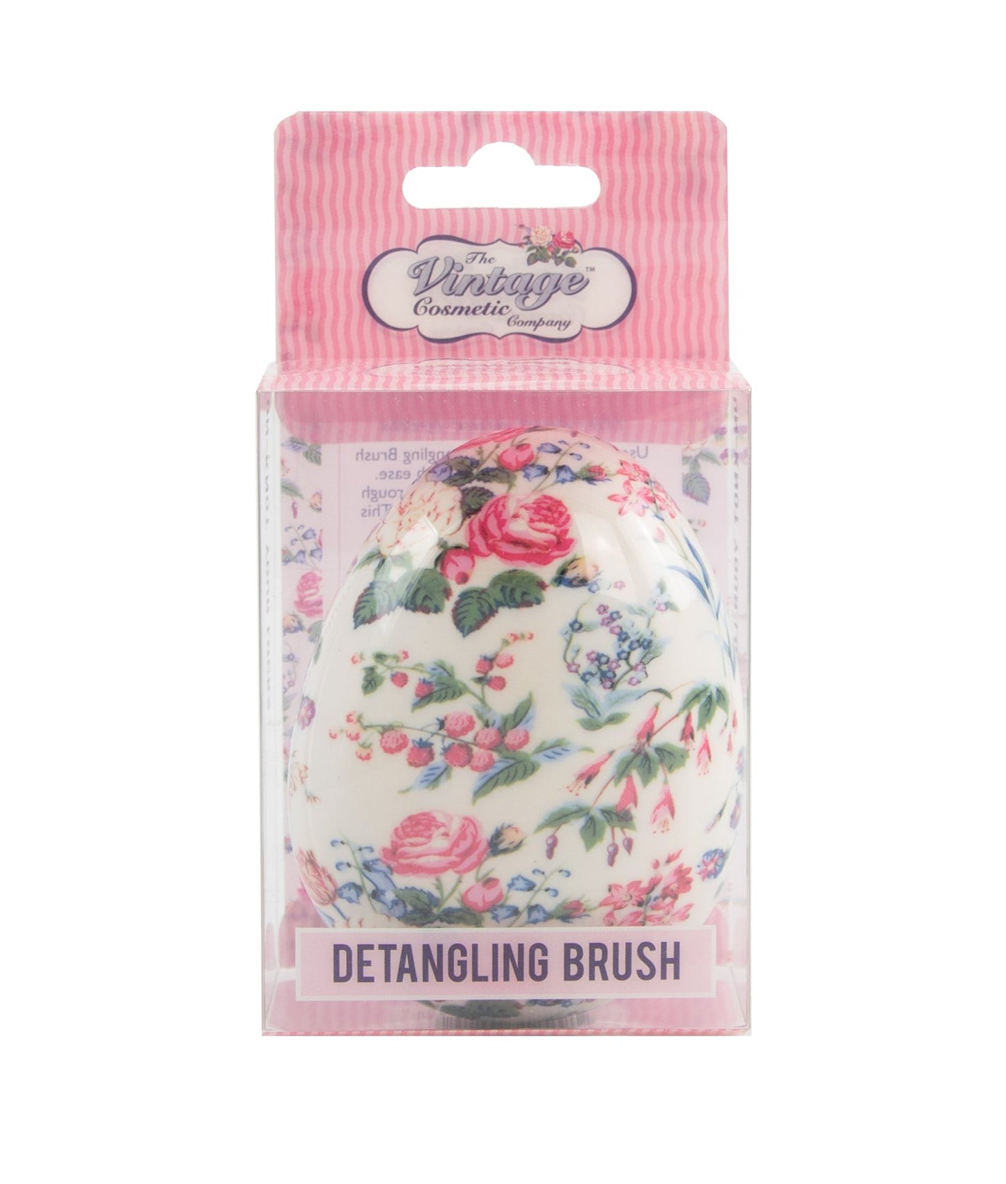 The Vintage Cosmetic Company - Detangling Brush Floral - ADDROS.COM