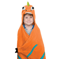 BEST BRANDS Kids Hooded Throw, Dinosaur  - 1-Piece - ADDROS.COM