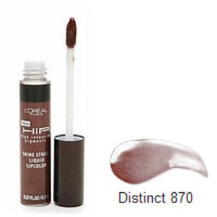 L'OREAL HIP Shine Struck Liquid Lipcolor, 870 Distinct - ADDROS.COM