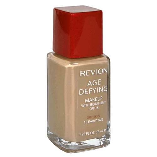 Revlon Age Defying Makeup with Botafirm, SPF 15, Dry Skin, Early Tan 15, 10.25 Fluid Ounces (37 ml) - ADDROS.COM