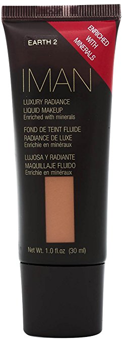 IMAN COSMETICS Luxury Radiance Liquid Makeup, Earth 2 - ADDROS.COM