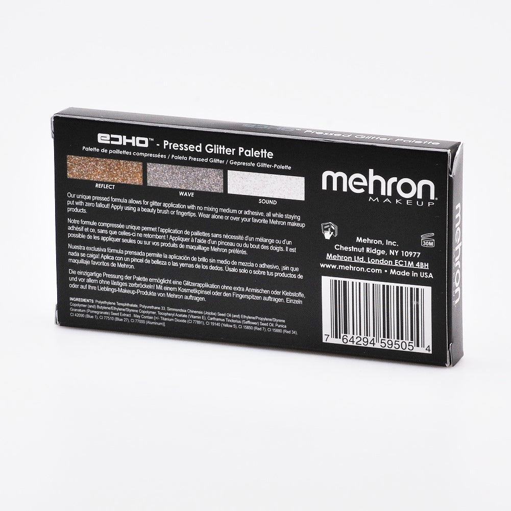 Mehron 3 Shade Echo Pressed Glitter Palette - ADDROS.COM