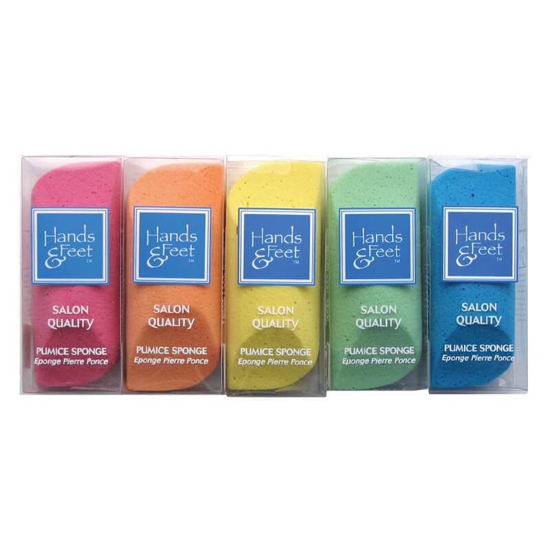 FRAN WILSON Hands & Feet Pumice Sponge Assorted Colors (1-Pack) - ADDROS.COM