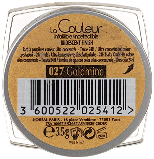L'OREAL Paris Color Infallible Eyeshadow, Goldmine 027 - ADDROS.COM
